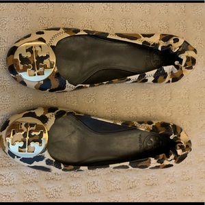 Tory Burch leopard ballet flats